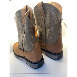 Ariat Work Mens Workhog Pull  Electrical Hazard Boots Aged Bark Army Green 13D